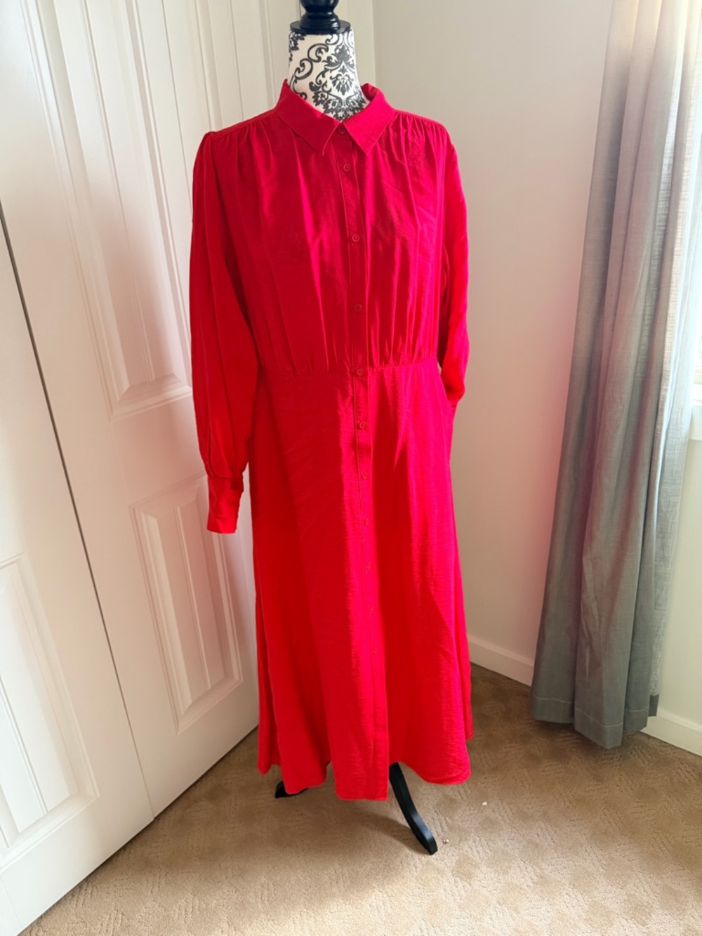 A new day midi shirt dress size L